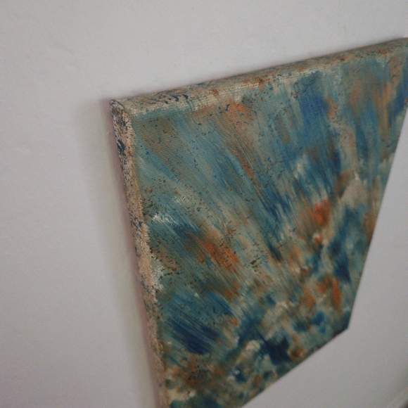 "Flow" original art hand painted abstract acrylic canvas painting wall decor - Picture 3 of 7